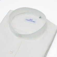 Carica l&#39;immagine nel visualizzatore di Gallery, Camicia in lino bianca regular collo coreana 4552
