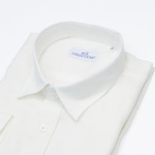 Carica l&#39;immagine nel visualizzatore di Gallery, Camicia in lino bianca regular collo classico 4548
