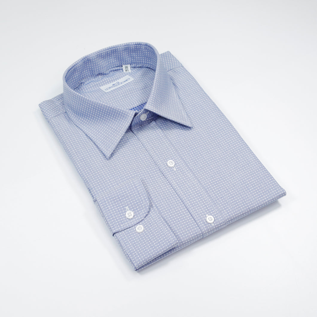 Camicia azzurra regular collo classico 4215
