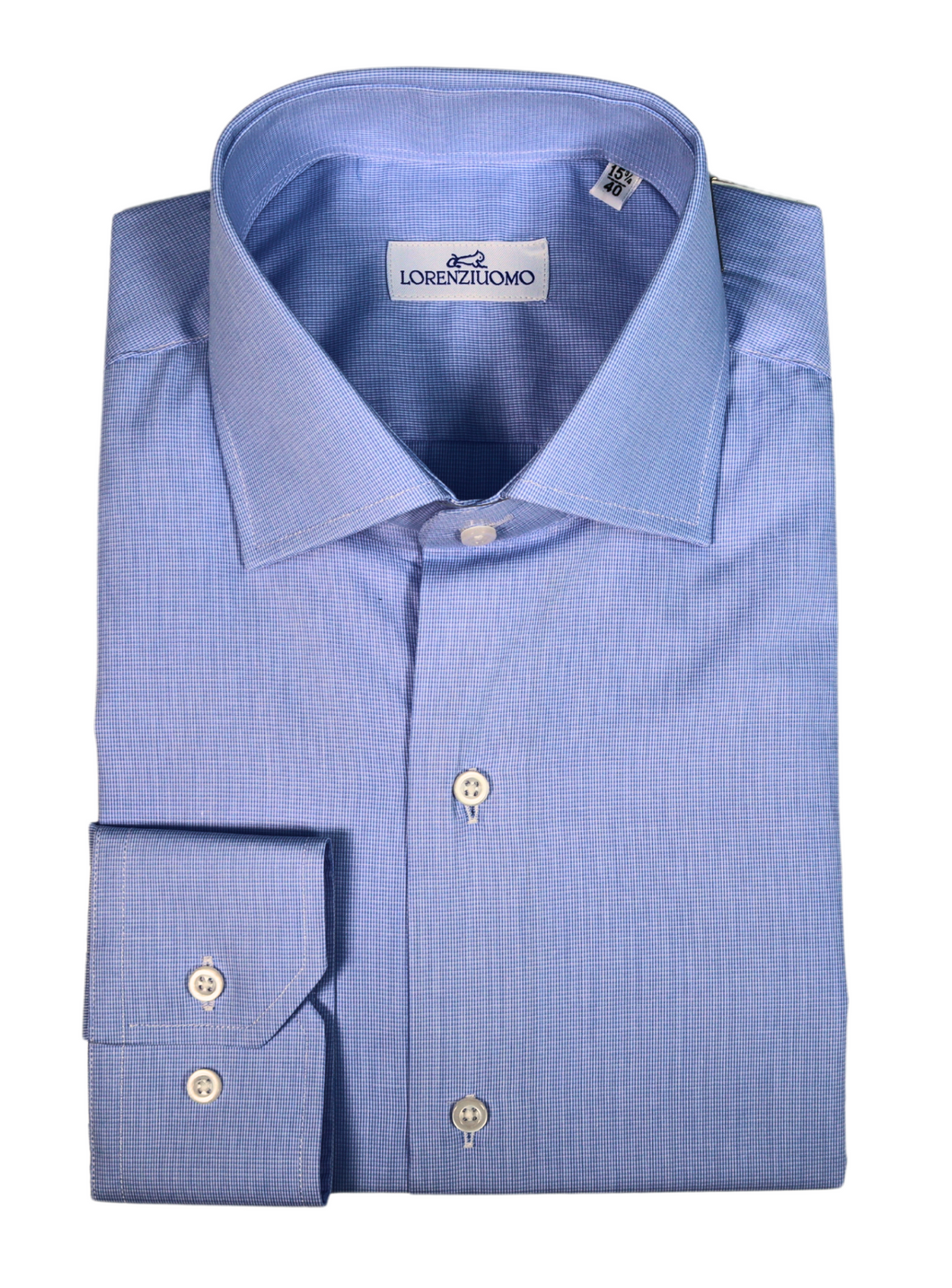 Camicia azzurra slim collo francese 4643