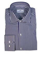 Carica l&#39;immagine nel visualizzatore di Gallery, Camicia slim a righe collo francese 4648
