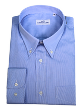 Carica l&#39;immagine nel visualizzatore di Gallery, Camicia azzurra regular collo button down 4664
