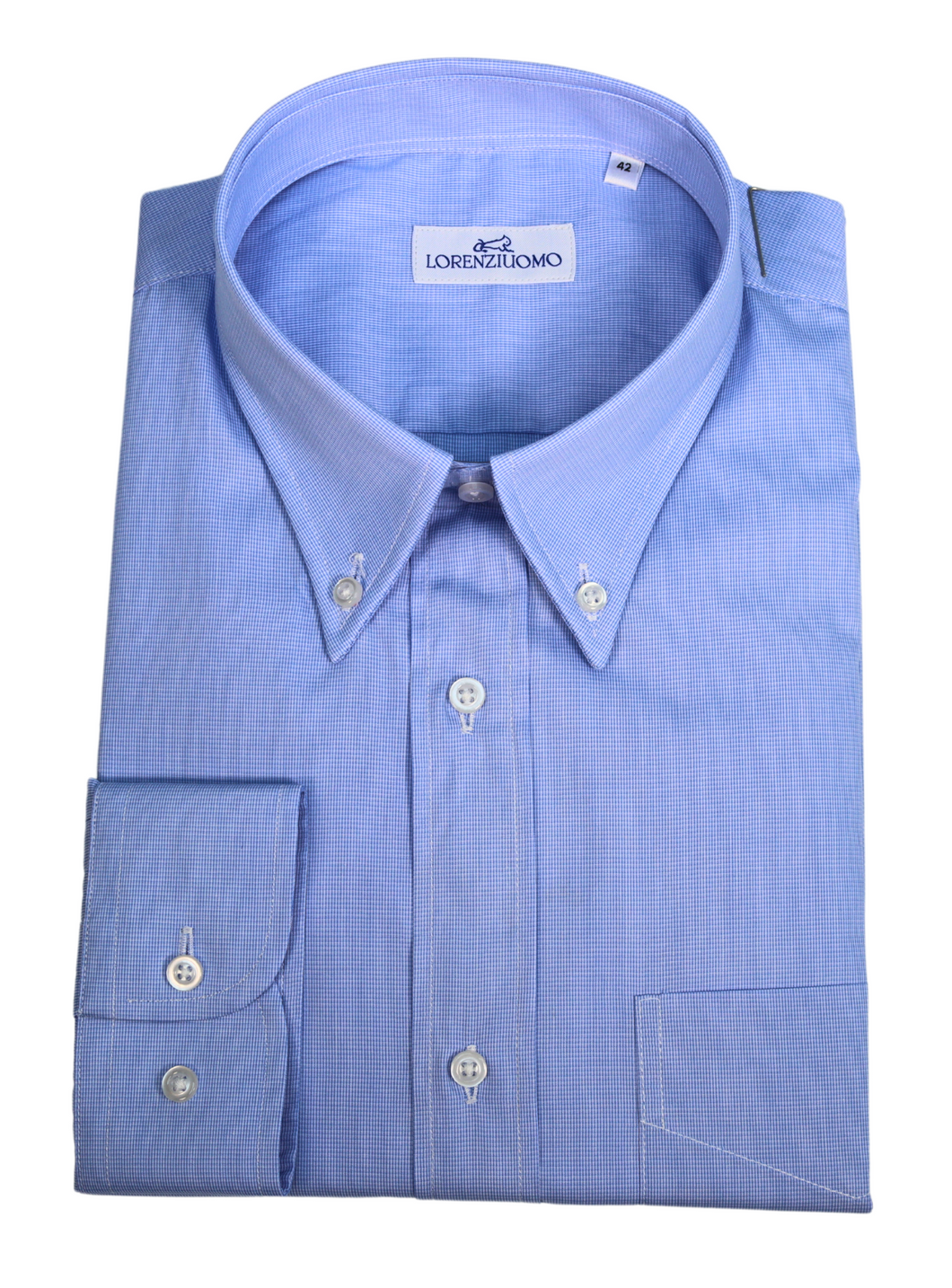 Camicia azzurra regular collo button down 4664