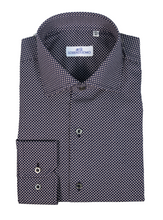 Carica l&#39;immagine nel visualizzatore di Gallery, Camicia in fantasia slim collo francese 4655
