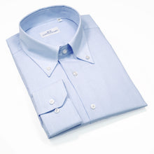 Carica l&#39;immagine nel visualizzatore di Gallery, 2023 Camicia azzurra slim collo bottondown 4374
