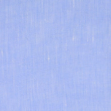 Carica l&#39;immagine nel visualizzatore di Gallery, Camicia in lino azzurra regular collo classico 4550
