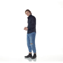 Carica l&#39;immagine nel visualizzatore di Gallery, Camicia blu slim collo francese 4596

