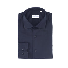 Carica l&#39;immagine nel visualizzatore di Gallery, Camicia blu slim collo francese 4596
