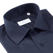 Carica l&#39;immagine nel visualizzatore di Gallery, Camicia blu slim collo francese 4596
