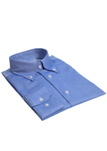 Carica l&#39;immagine nel visualizzatore di Gallery, Camicia blu slim collo button down 4776
