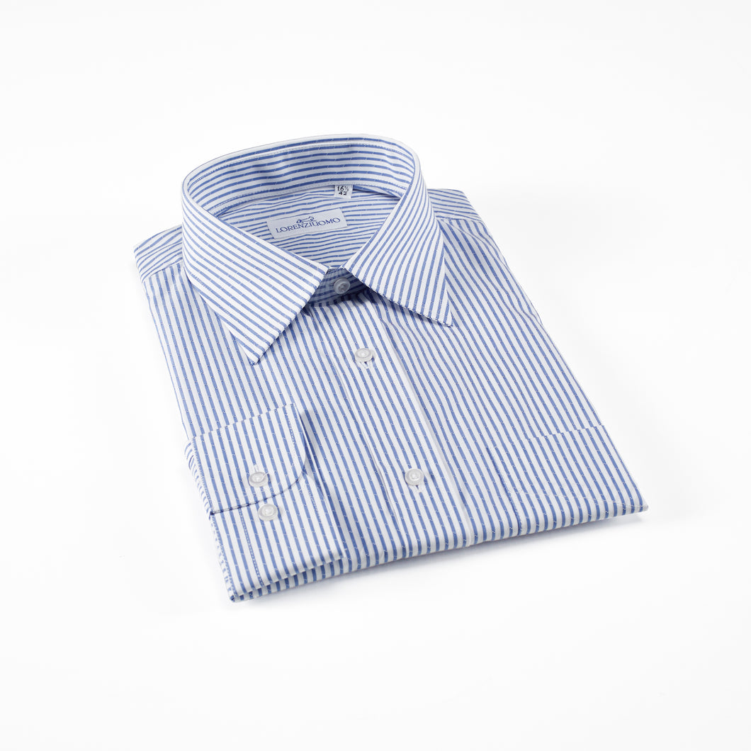 Camicia blu regular collo classico 4046