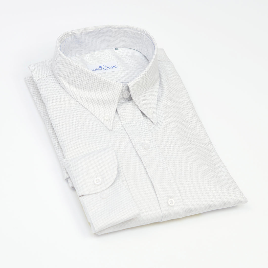 2023 Camicia grigia regular collo bottondown senza taschino 4204