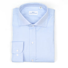 Carica l&#39;immagine nel visualizzatore di Gallery, Camicia azzurra regular collo alla francese 4241
