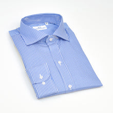 Carica l&#39;immagine nel visualizzatore di Gallery, Camicia blu regular collo alla francese 4242

