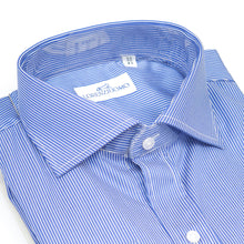 Carica l&#39;immagine nel visualizzatore di Gallery, Camicia blu regular collo alla francese 4244
