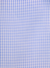 Carica l&#39;immagine nel visualizzatore di Gallery, Camicia a quadretti azzurra regular collo button down 4665
