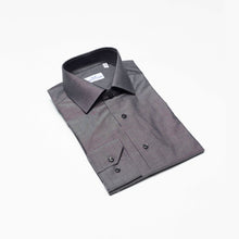 Carica l&#39;immagine nel visualizzatore di Gallery, Camicia grigia slim collo francese senza taschino 0801
