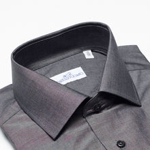 Carica l&#39;immagine nel visualizzatore di Gallery, Camicia grigia slim collo francese senza taschino 0801
