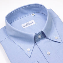 Carica l&#39;immagine nel visualizzatore di Gallery, 2023 Camicia azzurra slim collo bottondown 4372
