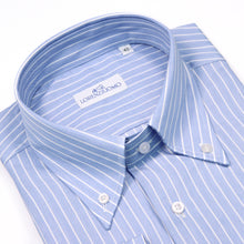 Carica l&#39;immagine nel visualizzatore di Gallery, 2023 Camicia blu slim collo bottondown 4373
