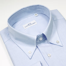Carica l&#39;immagine nel visualizzatore di Gallery, 2023 Camicia azzurra slim collo bottondown 4374
