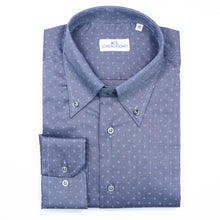 Carica l&#39;immagine nel visualizzatore di Gallery, 2023 Camicia blu slim collo bottondown 4379
