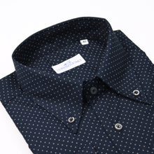 Carica l&#39;immagine nel visualizzatore di Gallery, Camicia blu slim collo button down 4380
