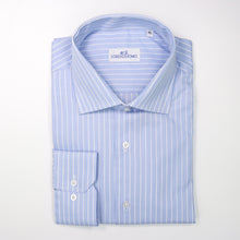 Carica l&#39;immagine nel visualizzatore di Gallery, Camicia azzurra slim collo francese 4390
