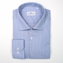Carica l&#39;immagine nel visualizzatore di Gallery, Camicia blu slim collo francese 4392
