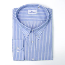 Carica l&#39;immagine nel visualizzatore di Gallery, 2023 Camicia blu calibrata collo bottondown con taschino 4430
