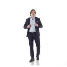 Carica l&#39;immagine nel visualizzatore di Gallery, Camicia azzurra slim collo francese senza taschino 3429
