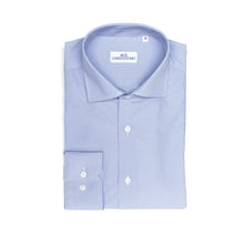 Carica l&#39;immagine nel visualizzatore di Gallery, Camicia azzurra slim collo francese 3439
