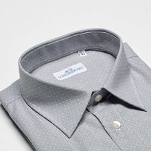 Carica l&#39;immagine nel visualizzatore di Gallery, Camicia grigia regular collo classico con taschino 3498
