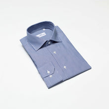Carica l&#39;immagine nel visualizzatore di Gallery, Camicia blu slim collo francese senza taschino 3660
