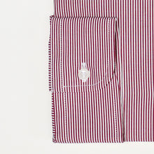 Carica l&#39;immagine nel visualizzatore di Gallery, Camicia bordeaux regular collo bottondown 3703
