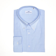 Carica l&#39;immagine nel visualizzatore di Gallery, Camicia azzurra regular collo bottondown con taschino 3717
