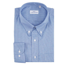 Carica l&#39;immagine nel visualizzatore di Gallery, Camicia bluette regular collo bottondown con taschino 4030
