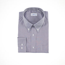 Carica l&#39;immagine nel visualizzatore di Gallery, Camicia grigia regular collo button down con taschino 4032
