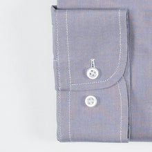 Carica l&#39;immagine nel visualizzatore di Gallery, Camicia grigia regular collo button down con taschino 4032
