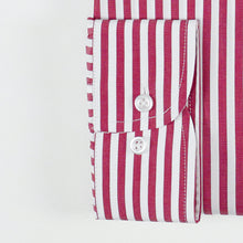 Carica l&#39;immagine nel visualizzatore di Gallery, Camicia bordeaux regular collo bottondown con taschino 4035
