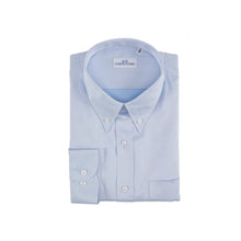 Carica l&#39;immagine nel visualizzatore di Gallery, Camicia azzurra regular collo button down con taschino 4039
