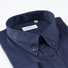 Carica l&#39;immagine nel visualizzatore di Gallery, Camicia blu regular collo button down con taschino 4041
