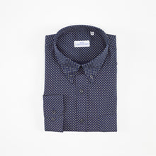 Carica l&#39;immagine nel visualizzatore di Gallery, Camicia blu regular collo bottondown con taschino 4042
