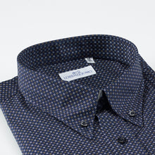 Carica l&#39;immagine nel visualizzatore di Gallery, Camicia blu regular collo bottondown con taschino 4043
