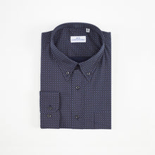 Carica l&#39;immagine nel visualizzatore di Gallery, Camicia blu regular collo bottondown con taschino 4043
