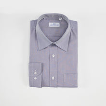 Carica l&#39;immagine nel visualizzatore di Gallery, Camicia grigia regular collo classico con taschino 4049
