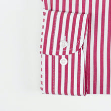 Carica l&#39;immagine nel visualizzatore di Gallery, Camicia bordeaux regular collo classico con taschino 4052
