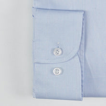 Carica l&#39;immagine nel visualizzatore di Gallery, Camicia bluette regular collo classico con taschino 4054
