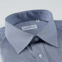 Carica l&#39;immagine nel visualizzatore di Gallery, Camicia blu regular collo classico con taschino 4055
