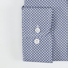 Carica l&#39;immagine nel visualizzatore di Gallery, Camicia blu regular collo classico con taschino 4055
